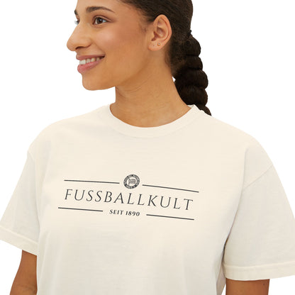 Frauen Boxy Shirt • "FUSSBALLKULT"