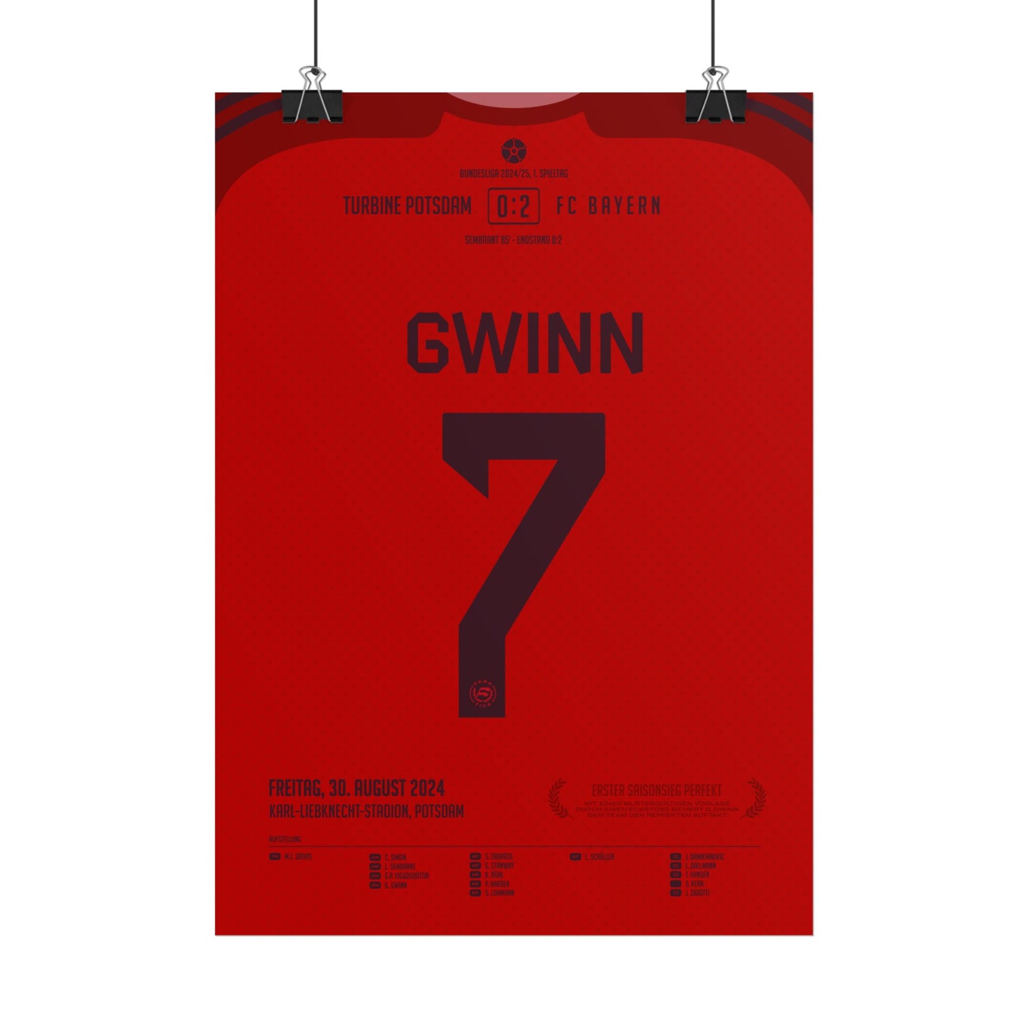 Giulia Gwinn | 7 • "Startschuss mit Präzision – Gwinn serviert zum Sieg" • 30.08.2024