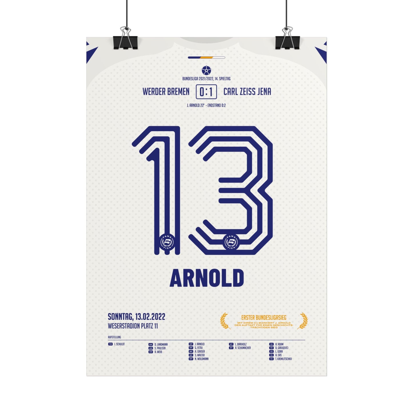 Julia Arnold  | 13 • "Erster Bundesligasieg" • 13.02.2022