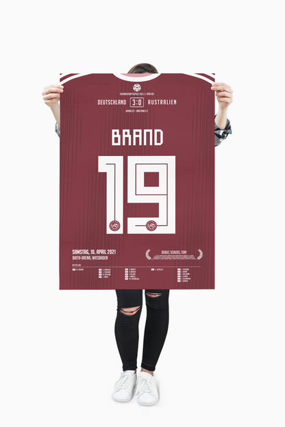 Jule Brand | 19 • "Debüt, Schuss, Tor! " • 10.04.2021