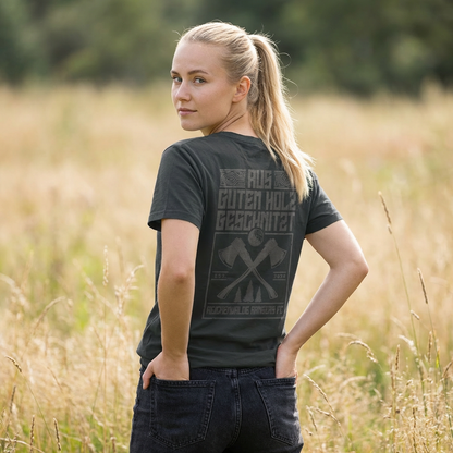 T-Shirt "AUS GUTEM HOLZ GESCHNITZT" (Unisex)