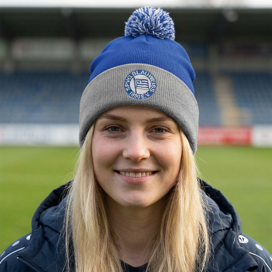 Bommelmütze • "Logo" (gestickt)