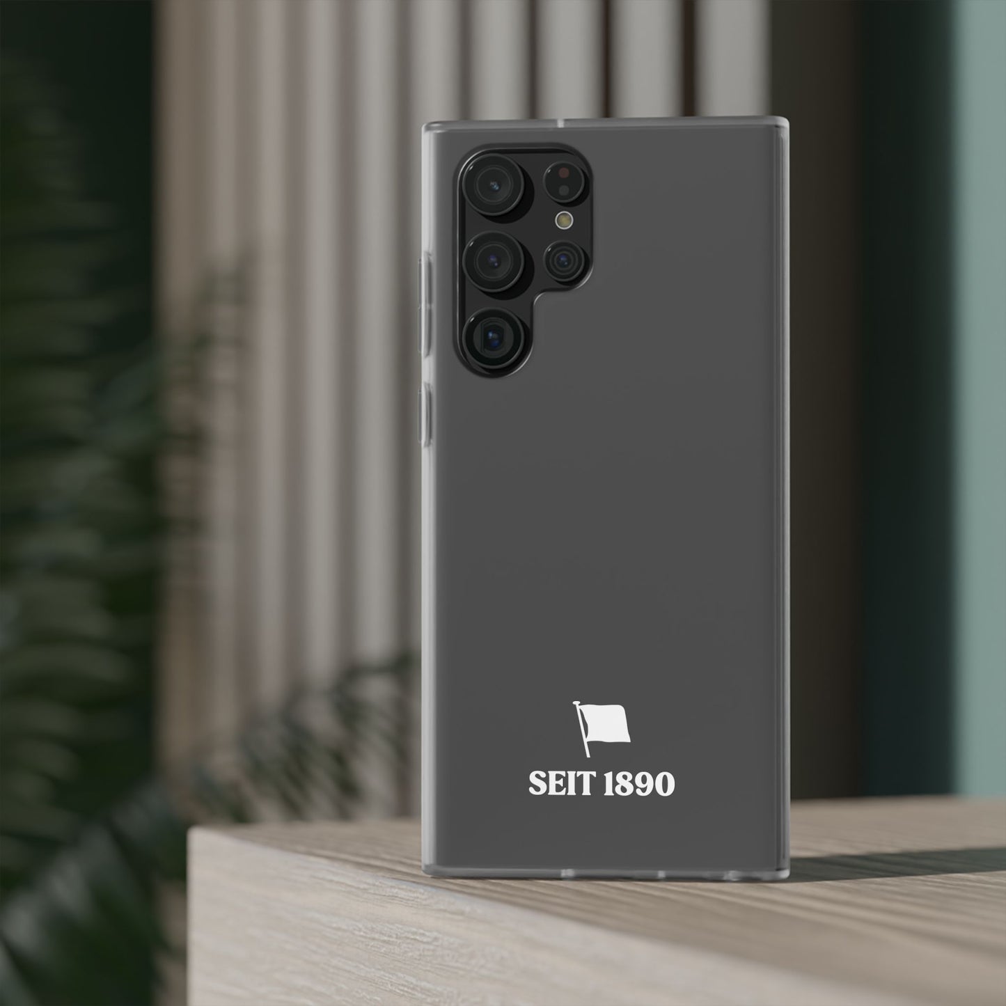 Handyhülle, transparent • Flaggensilhouette